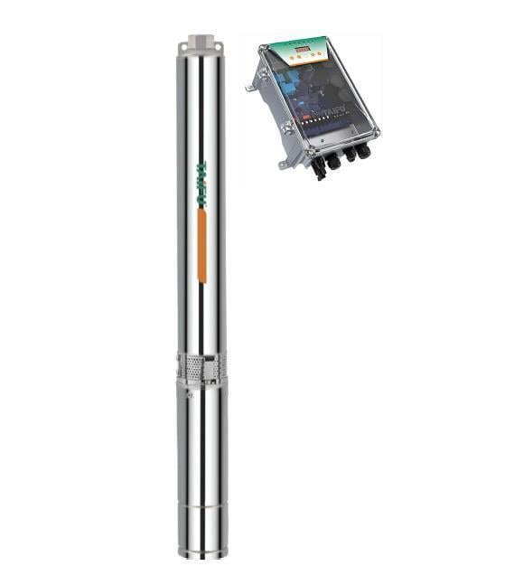 Taifu - Taifu 24 Volt 250 Watt Dc Solar Güneş Enerjili Fırçasız Dalgıç Pompa - Harici Sürücü Panolu 26 mss 3.5 m³/h