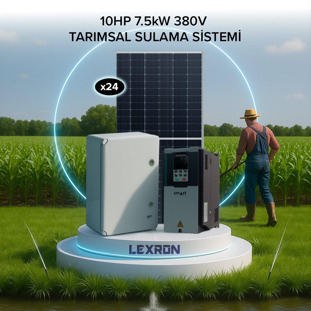 Uzman - Solar Güneş Enerjili Tarımsal Sulama Sistemi, 10 HP Dalgıç Pompa Sistemi