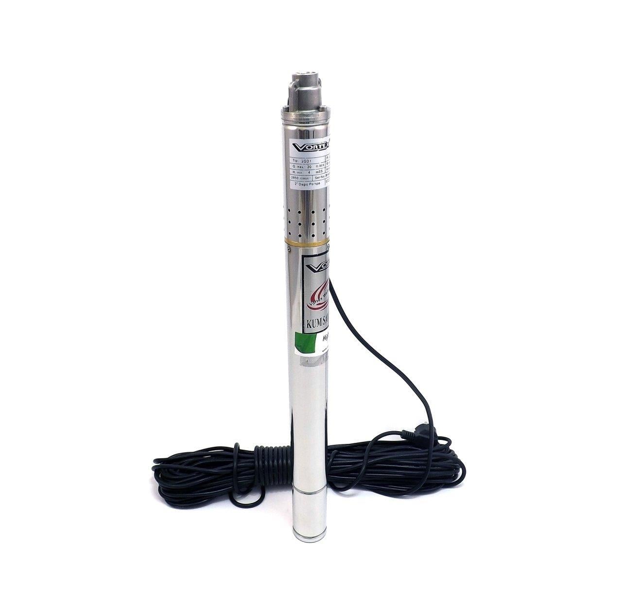 Vortex - Vortex 2'' En İnce Dalgıç Pompa Çap 50 mm 0.5Hp 34mss