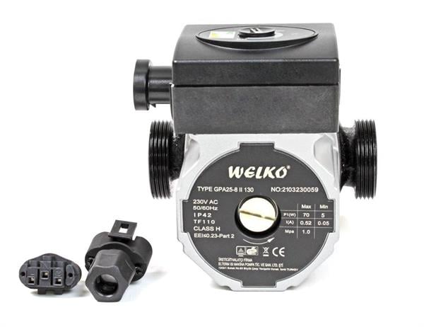 Welko - Welko GPA 25-8 130 mm Frekans Konvertörlü Sirkülasyon Pompası 8 mss 4,2 m3/h