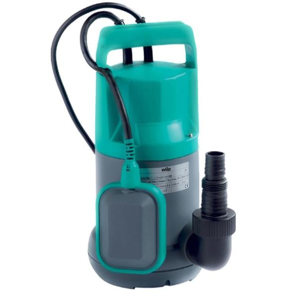 Wilo - Wilo Drain 10.7 Az Kirli Su Drenaj Dalgıç Pompa 10 Mt. Kablolu Flatörlü 8 mss 9 m³/h 220 Volt
