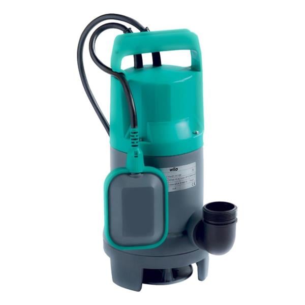 Wilo - Wilo Waste 14.9 Az Kirli Su Drenaj Dalgıç Pompa 10 Mt. Kablolu Flatörlü 9 mss 13 m³/h 220 Volt
