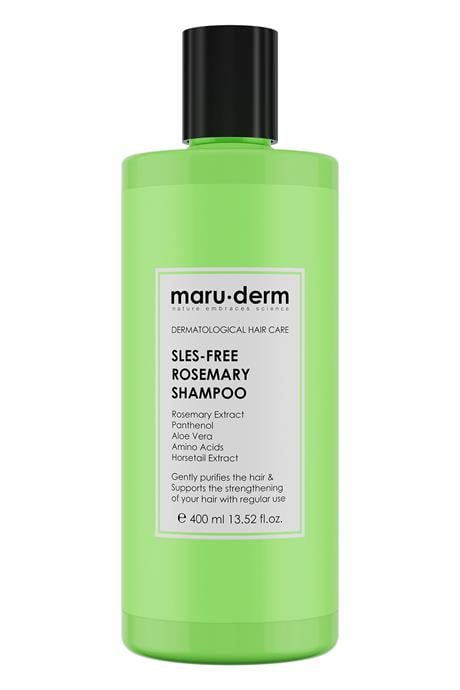 Maruderm SLES-Free Biberiye Şampuan 400 ML | Tüm Saç Tipleri | Sülfatsız,Tuzsuz,Vegan Şampuan