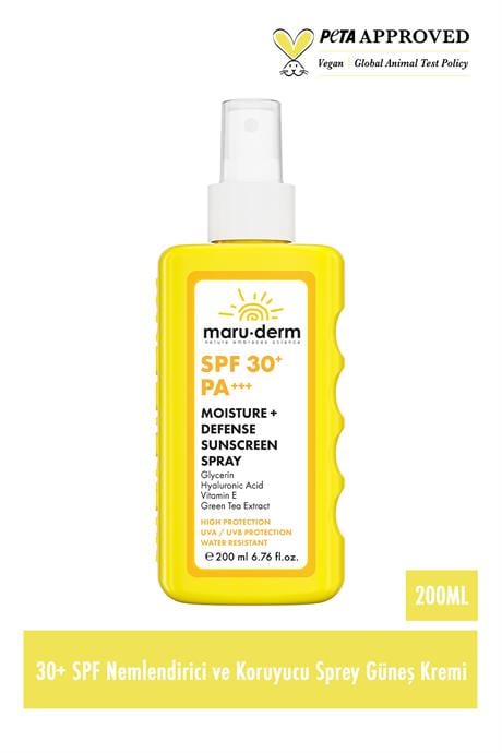 Maruderm SPF 30+ Nemlendirici ve Koruyucu Sprey Güneş Kremi 200 ML