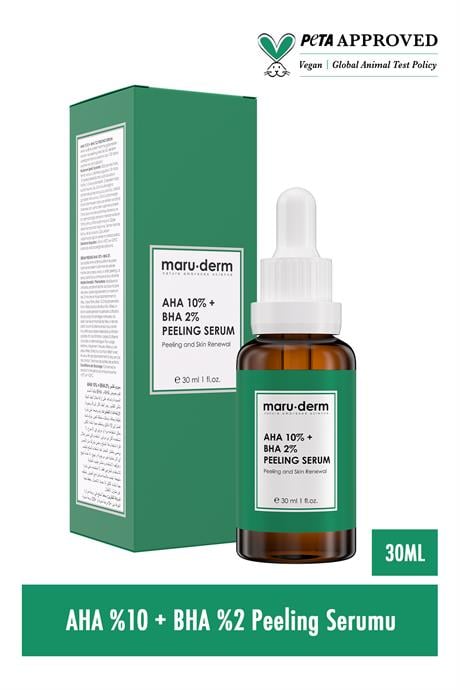 Aha %10 + Bha %2 Leke Karşıtı & Cilt Tonu Eşitleyici Peeling Maske Cilt Bakım Serumu 30 Ml
