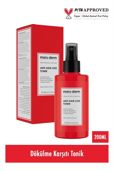 Saç Tonik | Biotin & Kafein Dökülme Karşıtı Saç Toniği Sağlıklı Uzamaya Yardımcı 200 ML | Vegan