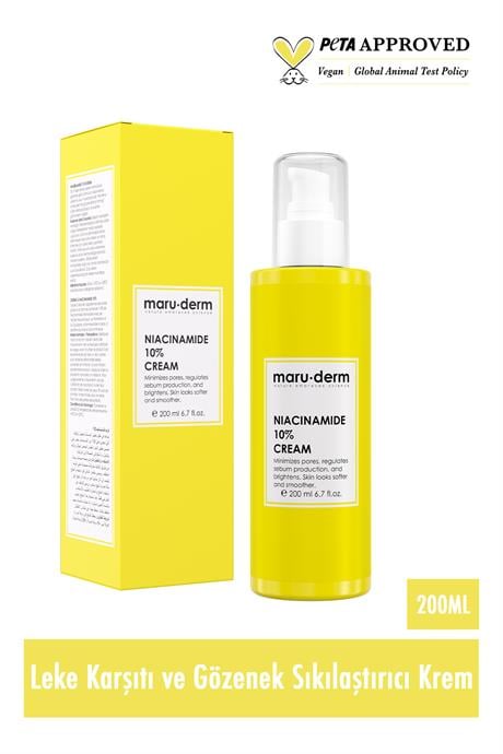 Maruderm Niacinamide %10 Leke Karşıtı Ve Gözenek Sıkılaştırıcı Krem 200 ml