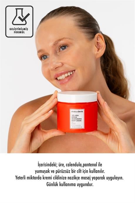 Vücut Kremi | %10 Urea (Üre) Yoğun Nemlendirici Vücut Kremi 400 ML