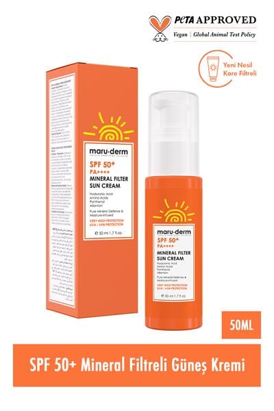 Güneş Kremi | SPF 50+ %100 Mineral Filtre Güneş Kremi 50 ML