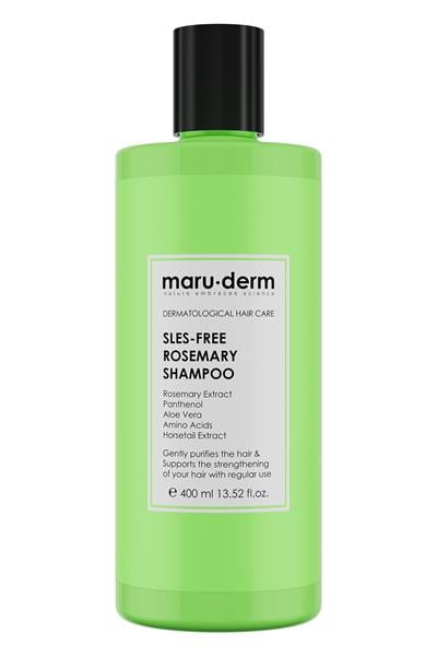 Maruderm SLES-Free Biberiye Şampuan 400 ML | Tüm Saç Tipleri | Sülfatsız,Tuzsuz,Vegan Şampuan