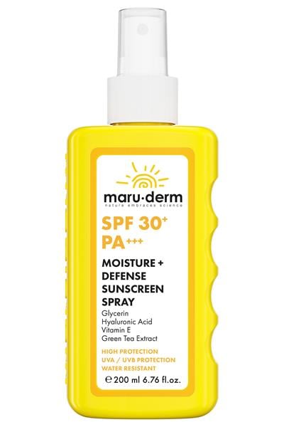 Maruderm SPF 30+ Nemlendirici ve Koruyucu Sprey Güneş Kremi 200 ML