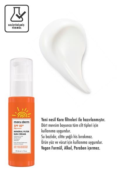 Güneş Kremi | SPF 50+ %100 Mineral Filtre Güneş Kremi 50 ML