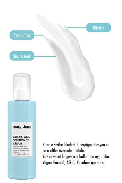 Maruderm Azelaik Asit %5 Cilt Bakım Kremi 200 Ml