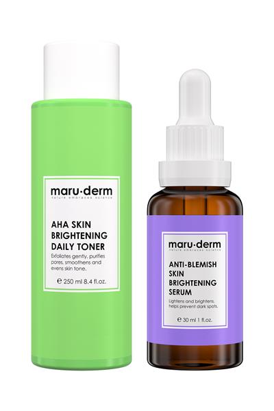 Maruderm 2'li Avantajlı Set - AHA Tonik & Leke Karşıtı Cilt Bakım Serumu