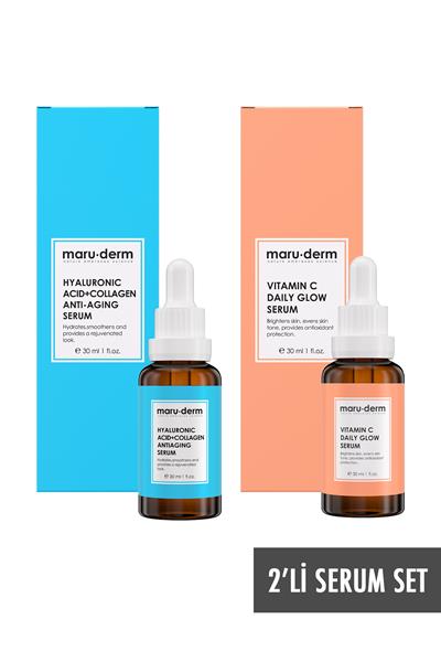 Maruderm 2li Serum Seti - C Vitamini Serumu & Ha Kolajen Serumu Mrd103