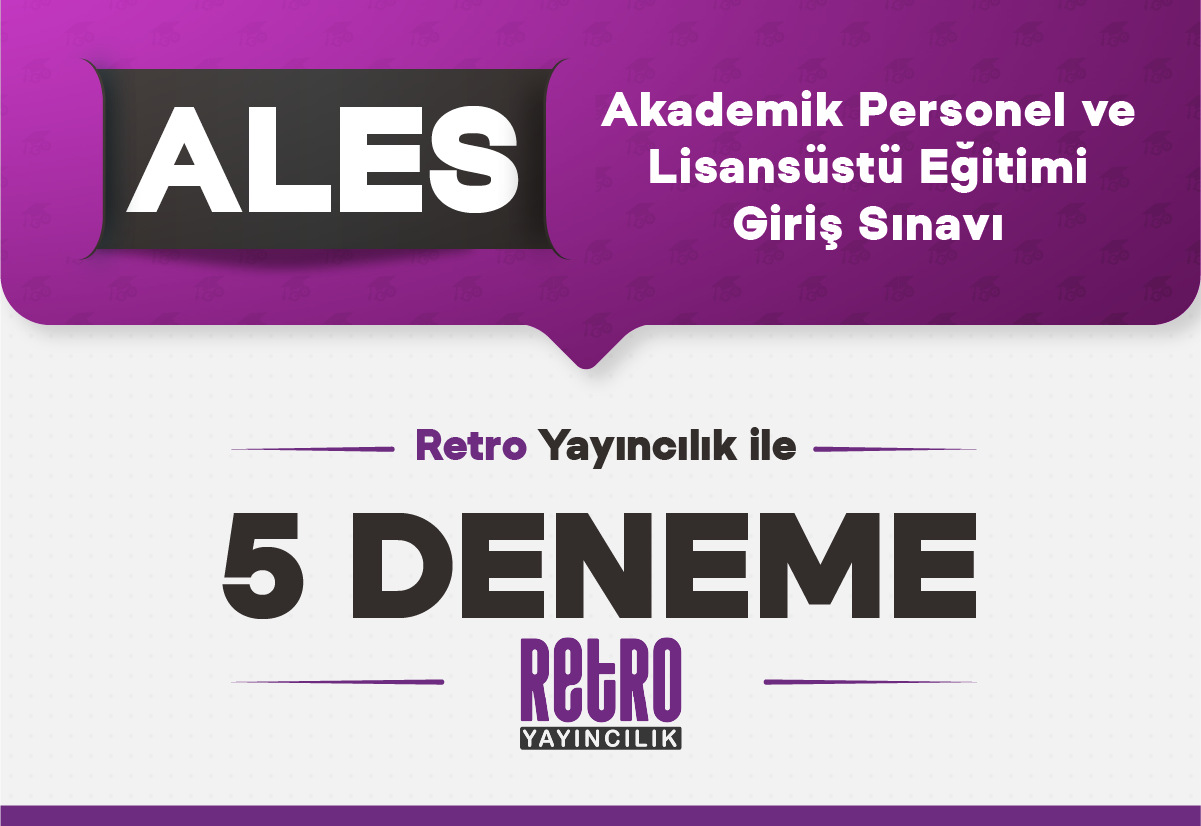 Retro Yayınları ile ALES 5 Deneme
