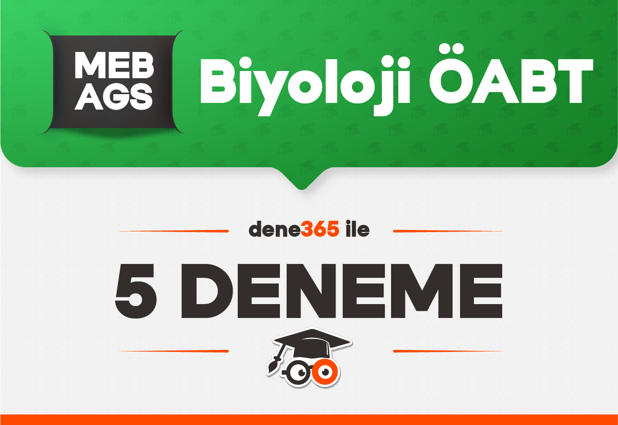 Dene365 ile ÖABT Biyoloji Öğretmenliği 5 Deneme