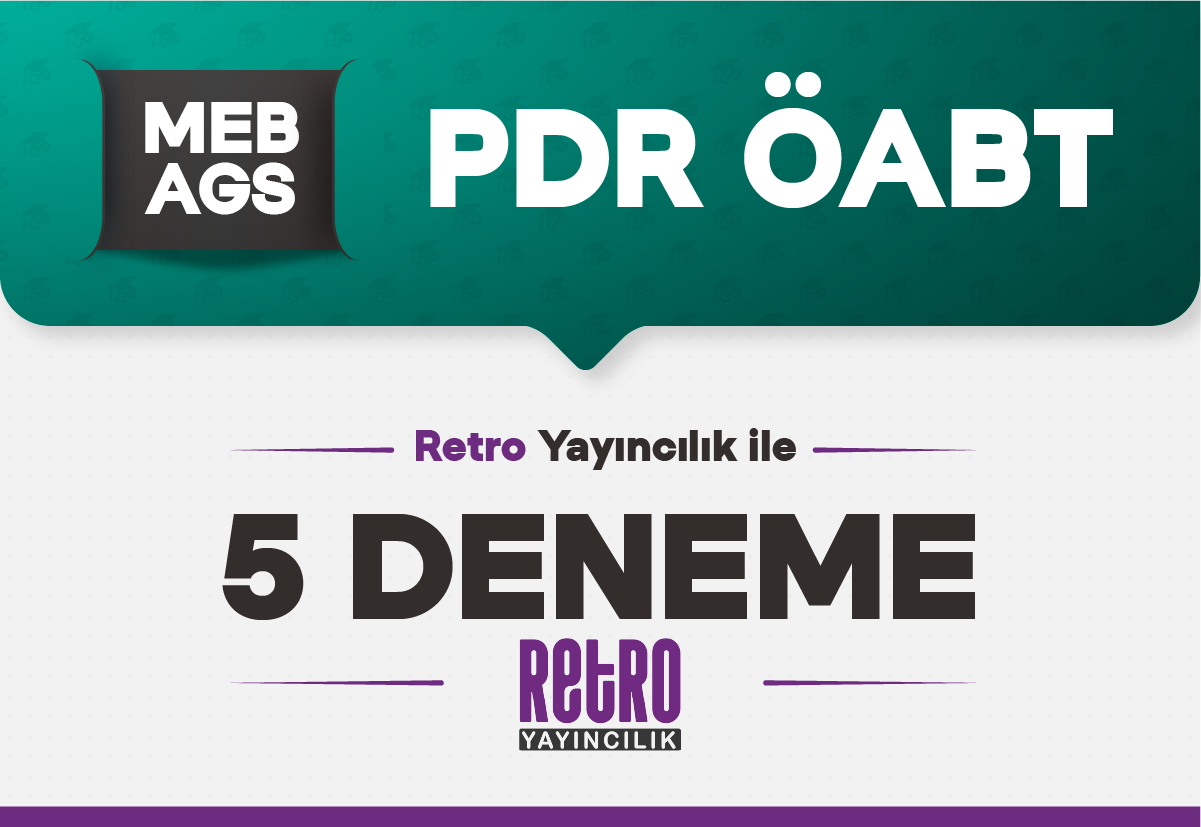 Retro Yayıncılık ile ÖABT Okul Psikolojik Danışmanlığı (PDR) Öğretmenliği 5 Deneme