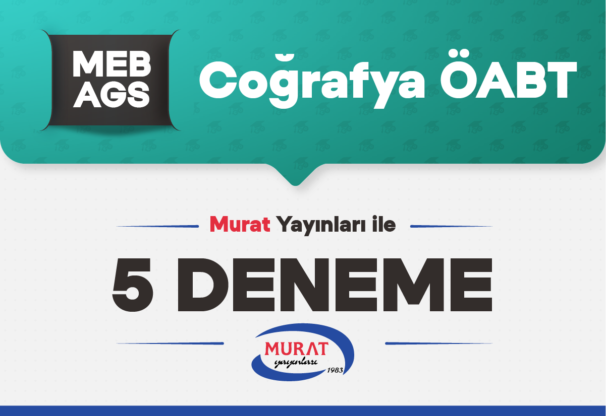 Murat Yayınları ile ÖABT Coğrafya 5 Deneme