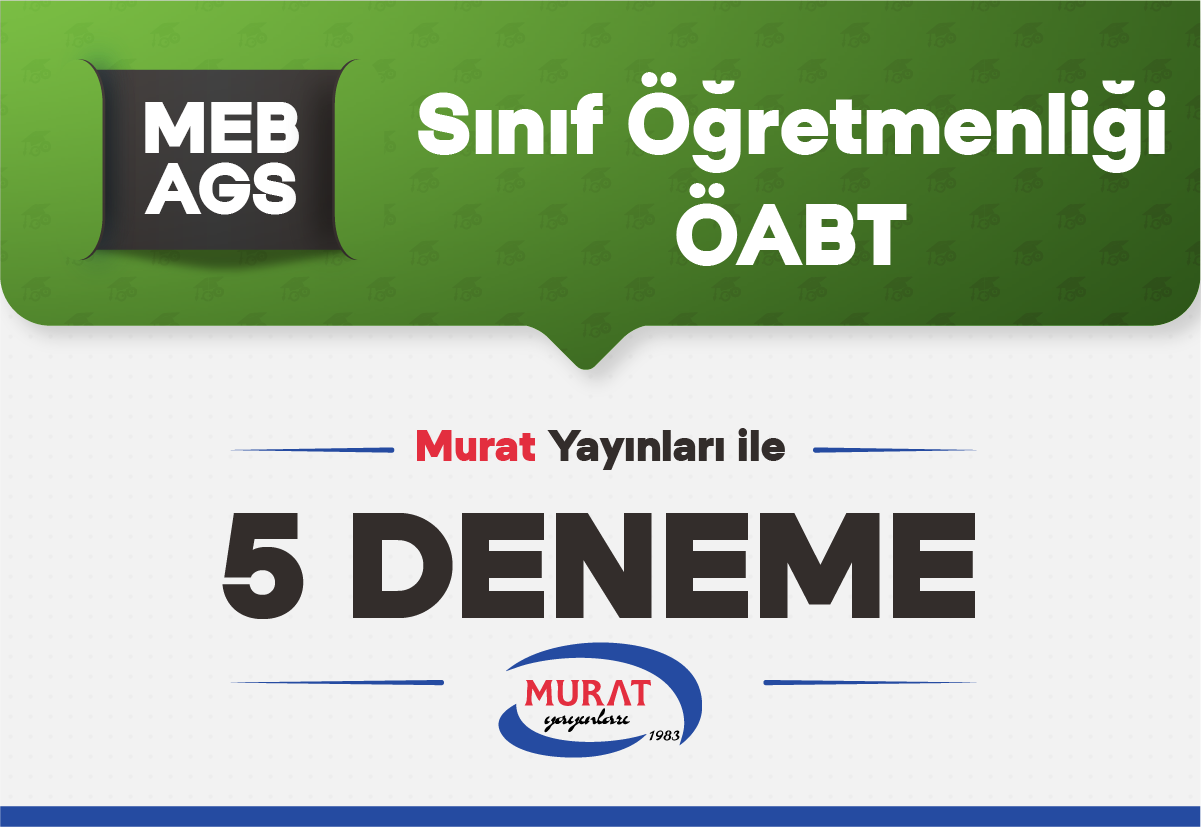 Murat Yayınları ile ÖABT Sınıf Öğretmenliği 5 Deneme
