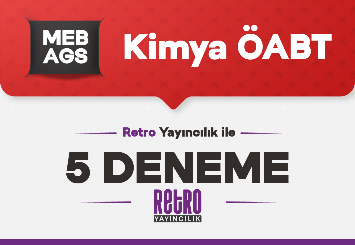 Retro Yayıncılık ile ÖABT Kimya Öğretmenliği 5 Deneme