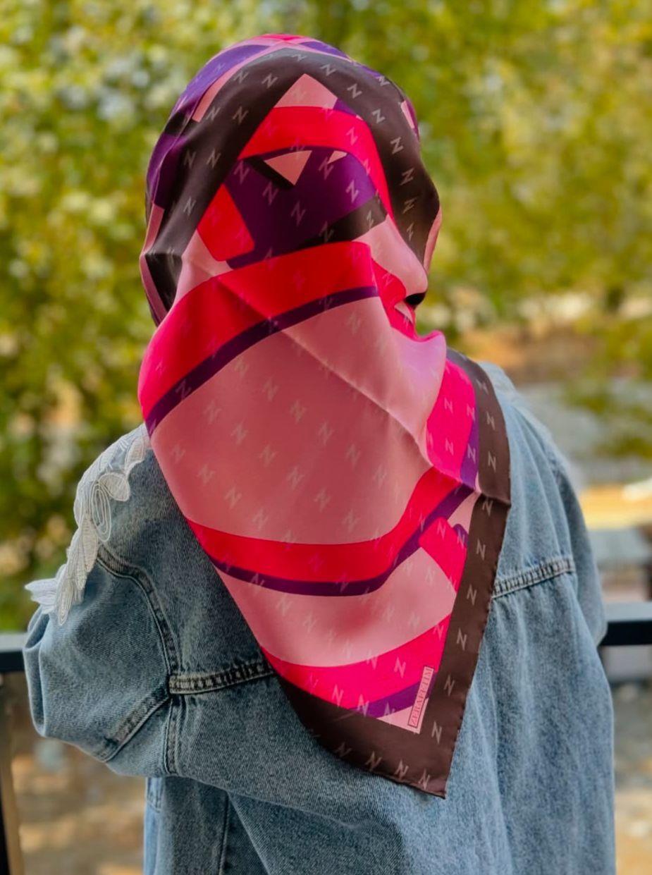 ZERAFETİM EŞARPZERAFETİM EŞARP ÜÇ BOYUT DESEN PEMBE