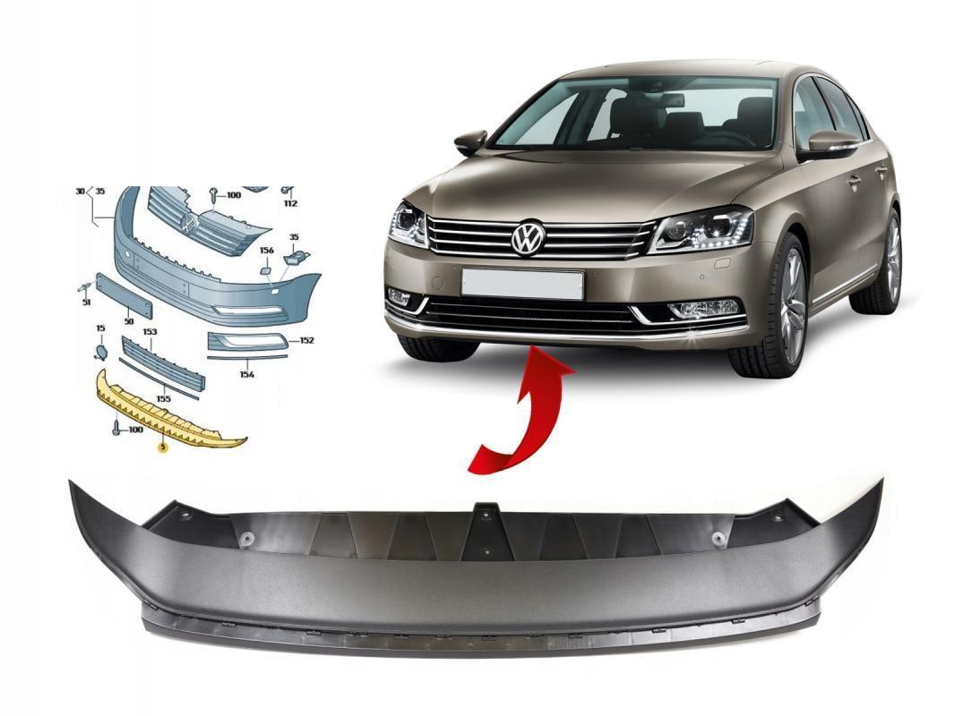 Vw Passat B7 Ön Tampon Alt Spoyler 2011-2015 3AA805903 9B9