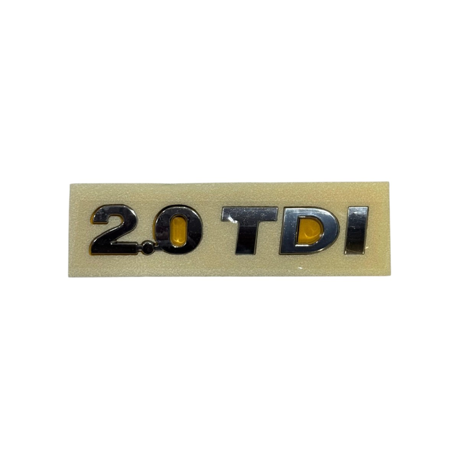 Vw Caddy 2.0 TDI Yazı Krom 25mm-140mm Yapıştırma