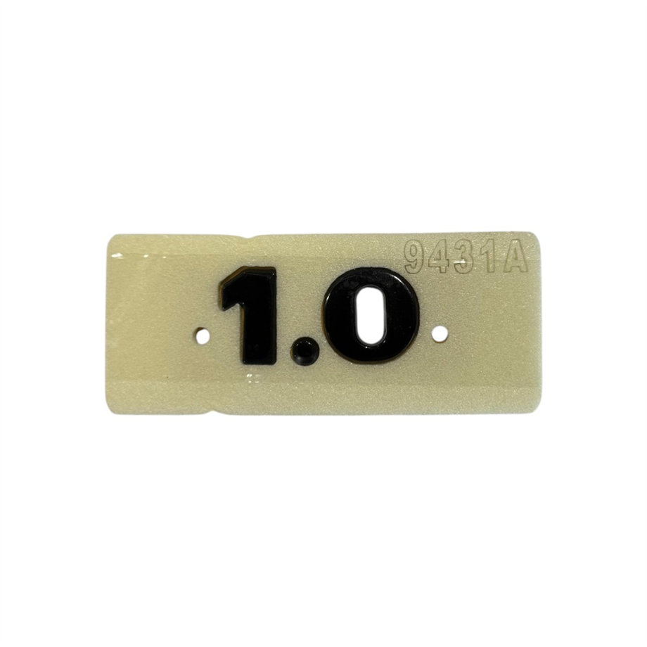 Vw 1.0 Yazı Siyah 25mm-54mm Yapıştırma