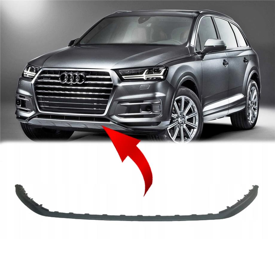 Audi Q7 Ön Tampon Süs Çıtası Alt Parlak Siyah 2016-2020 4M0853245