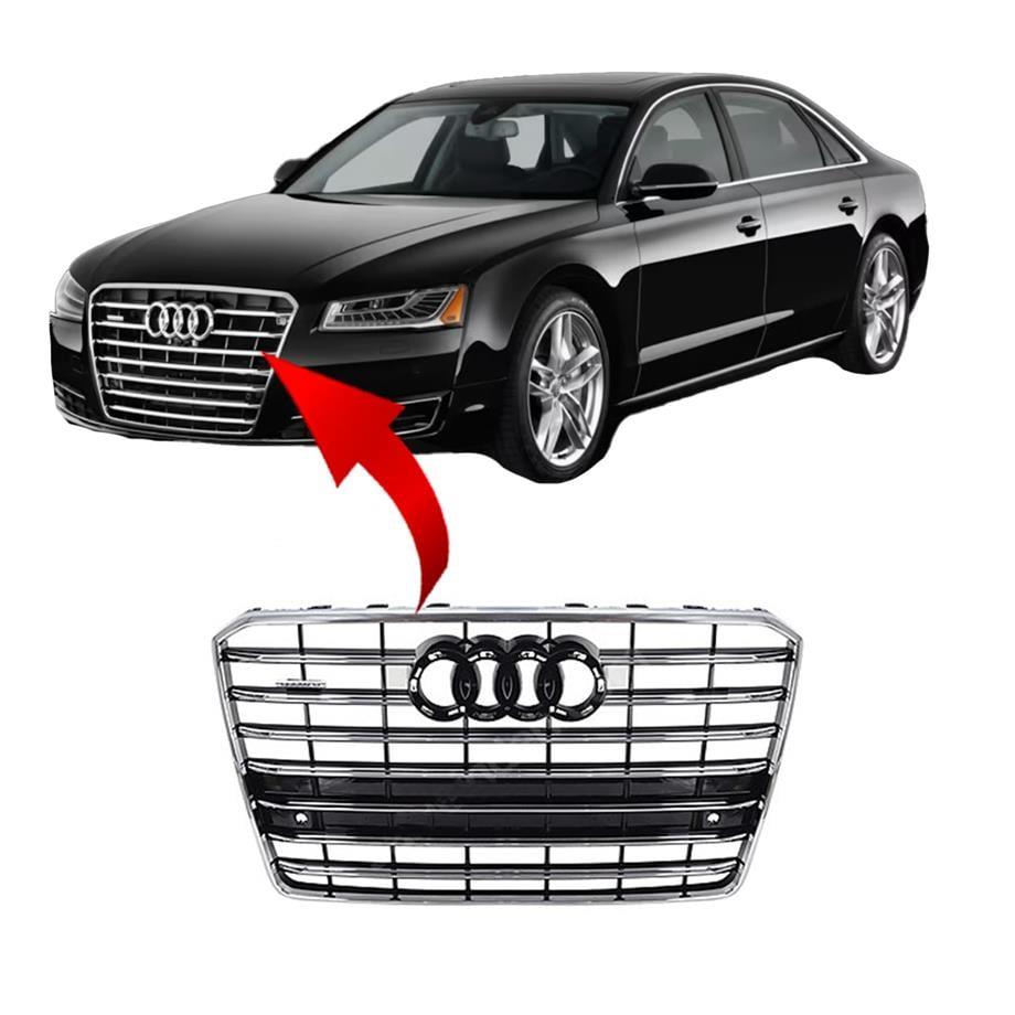 Audi A8 Sline Ön Panjur Kromlu 2014-2017 4H0853651AB