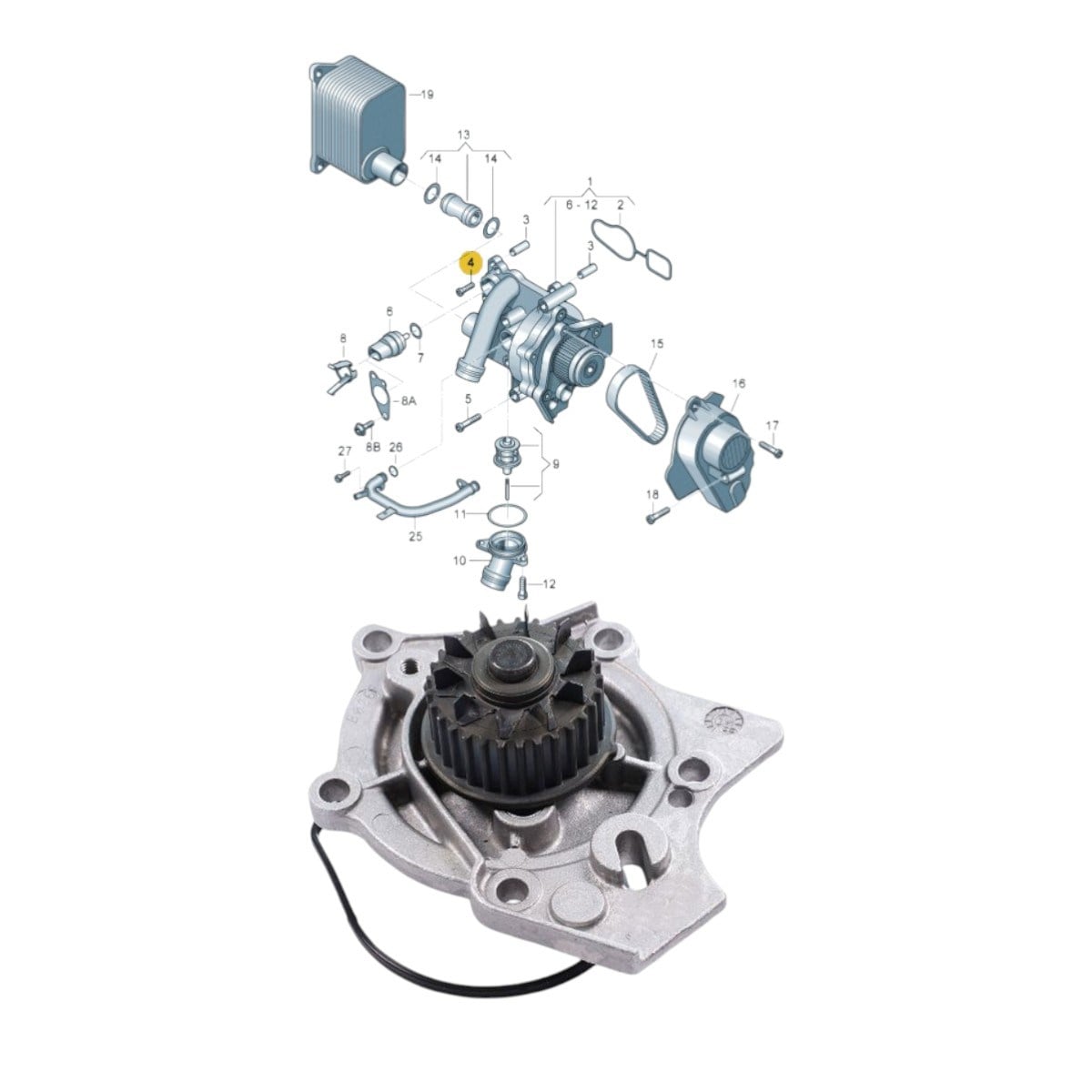 FEBI-A4 A5 Devirdaim(Yarım) 1.8-2.0TFSI 2009-2015 06H121026CC