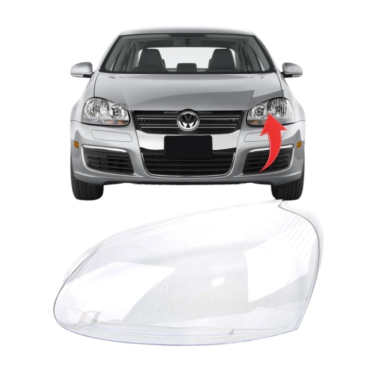 Vw Jetta Far Camı Sol 2005-2010 1K6941029PX