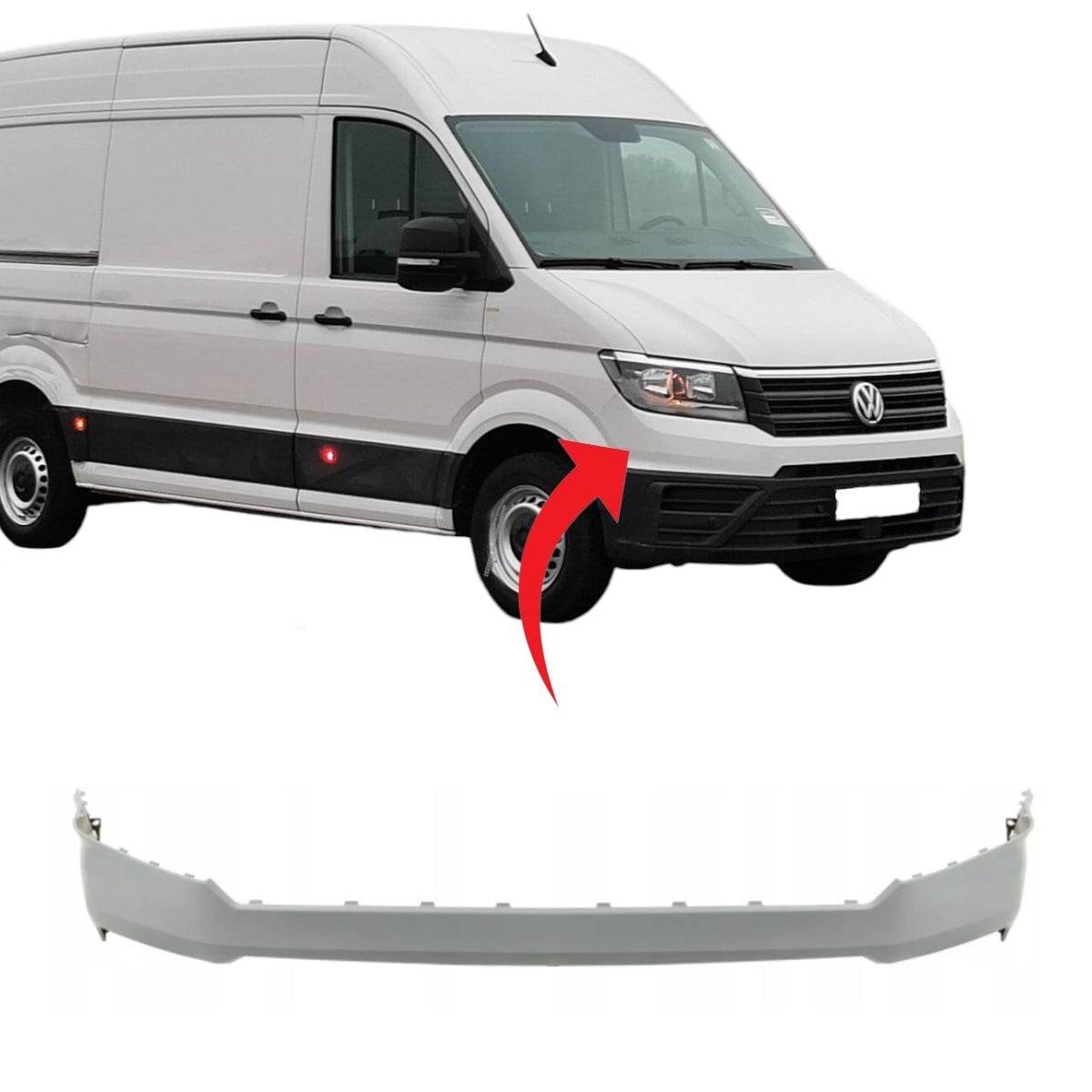 Vw Crafter Ön Tampon Üst Kaplama 2017 Sonrası 7C0807819A
