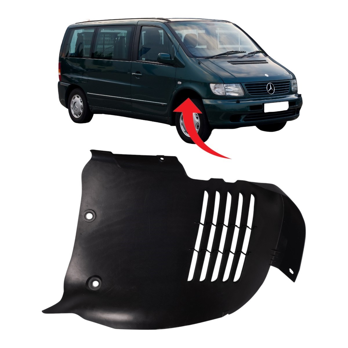 Vito W638 Çamurluk Davlumbazı Ön Sağ 1997-2003 A6386980530