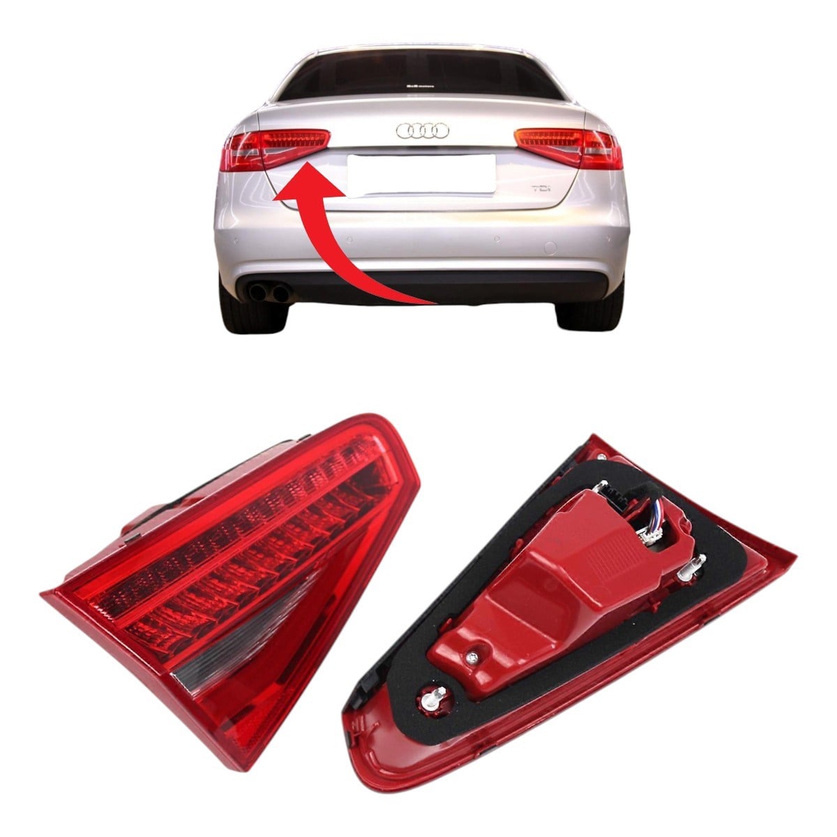 Audi A4 Stop Lambası Sol İç Ledli 2013-2015 8K5945093AC