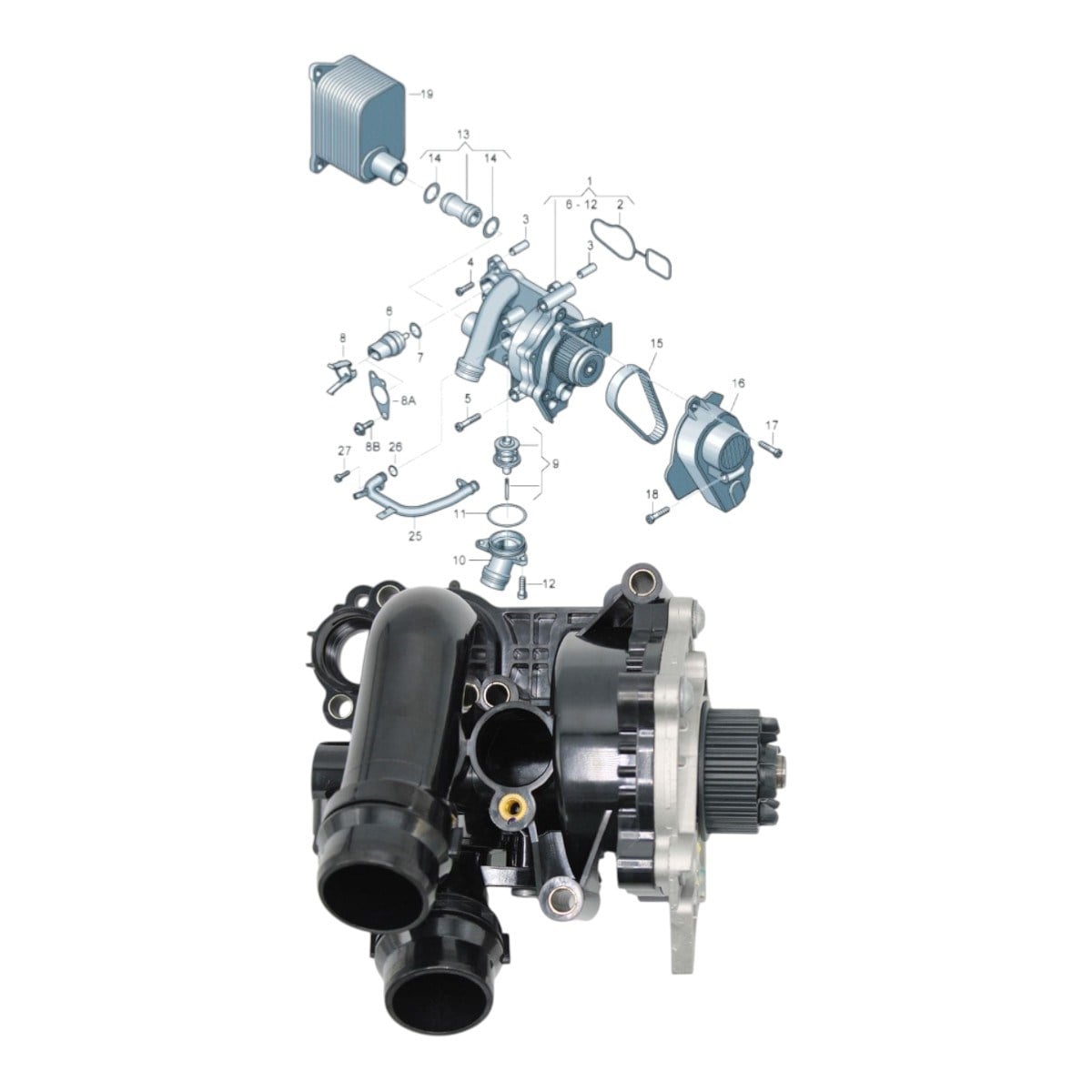 DAYCO-A4 A5 Devirdaim(Komple) 1.8-2.0TFSI 2009-2015 06H121026CC