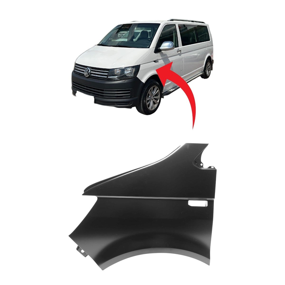 Vw Transporter T7 Sol Çamurluk 2015-2020 7E0821101B