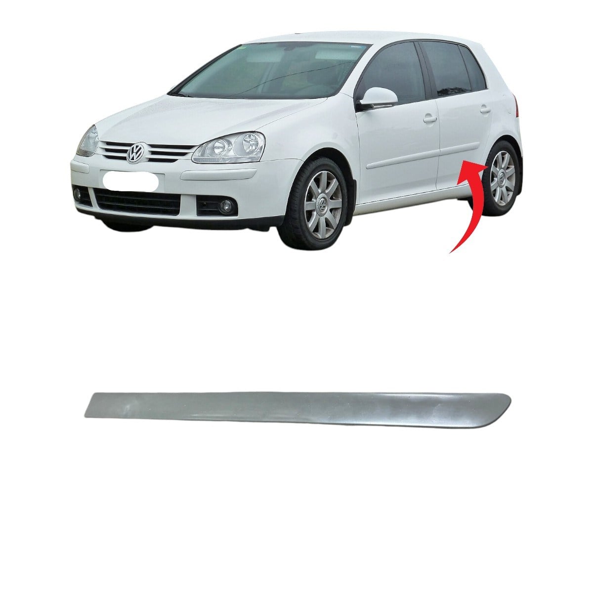 Golf5 Kapı Çıtası Arka Sol Boyanır 2005-2009 1K4853753A