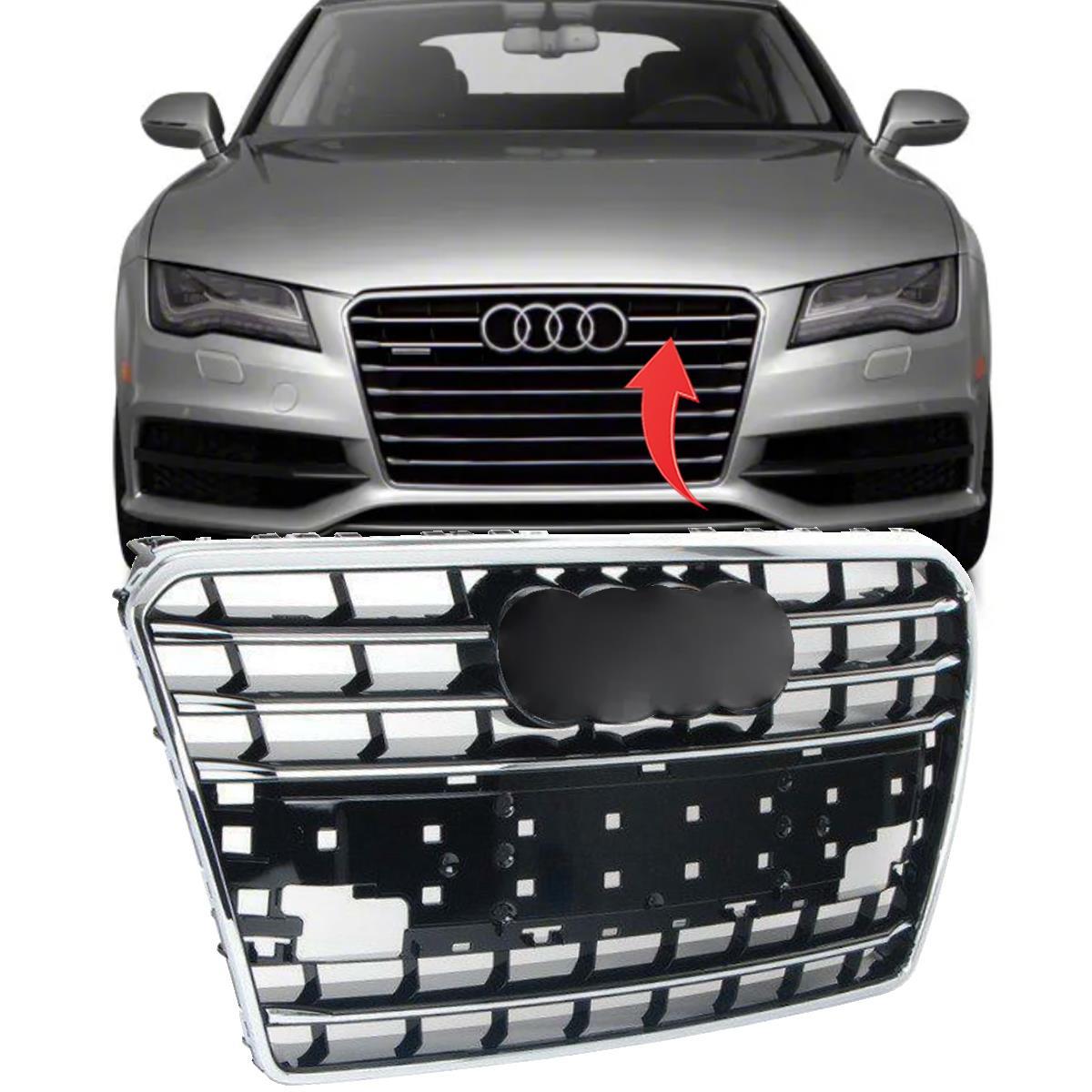 Audi A7 Ön Panjur Kromlu 2011-2014 4G8853651C