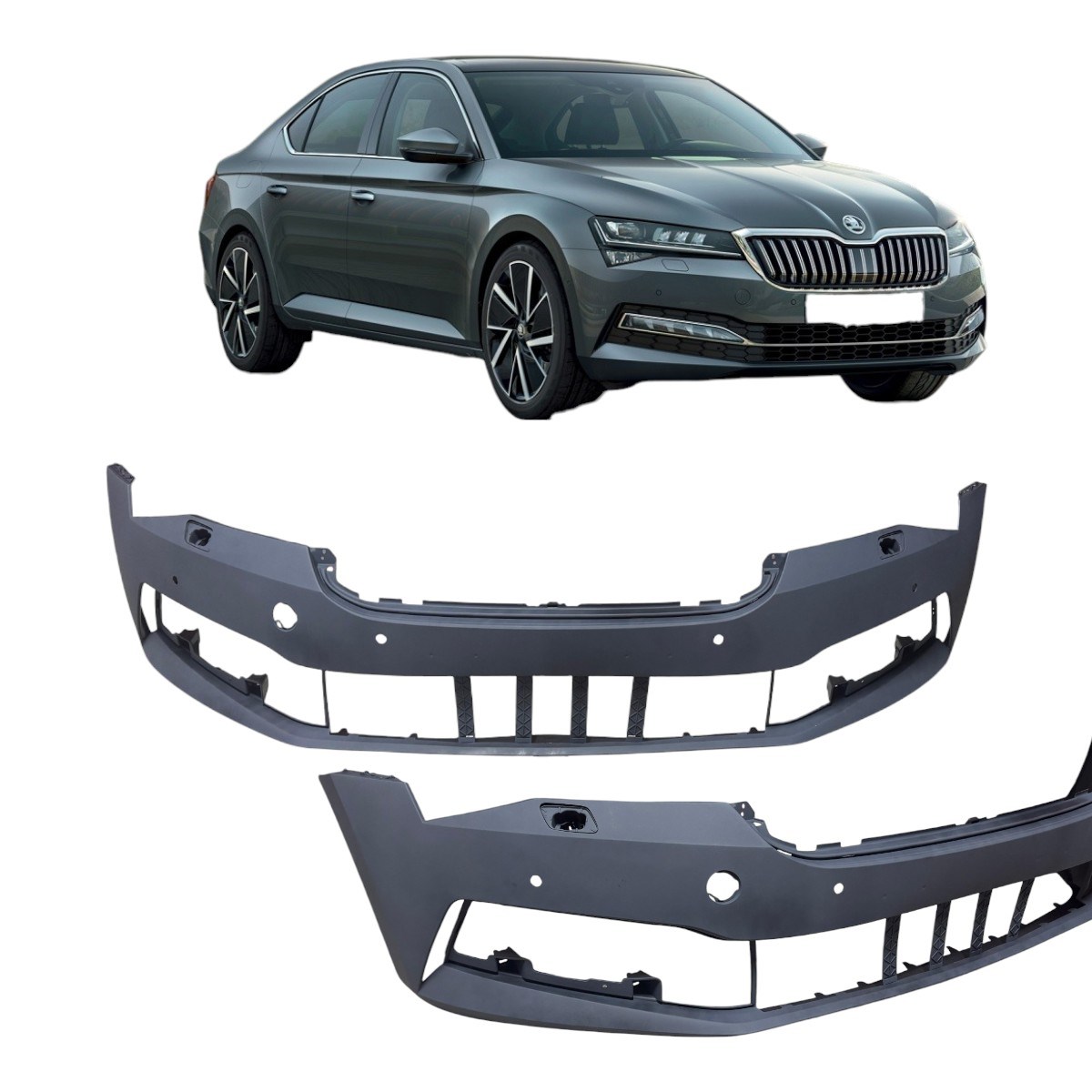 Skoda Superb Ön Tampon Far Yıkama+Sensörlü 2019-2023 3V0807218E