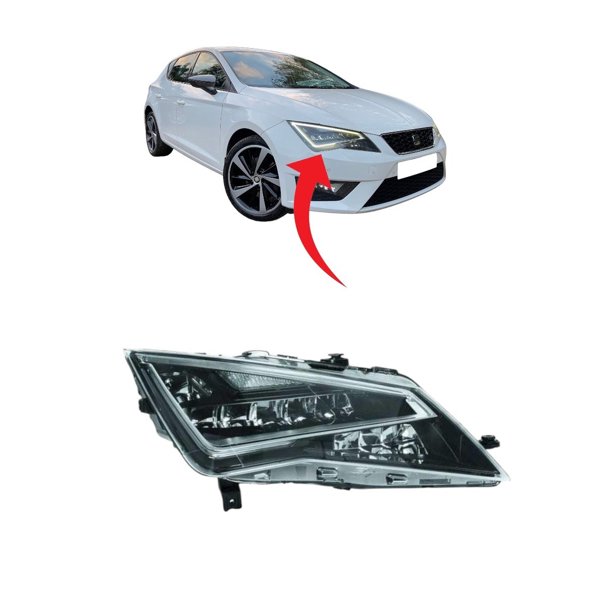 Seat Leon Sağ Far Ledli 2013-2017 5F1941008A