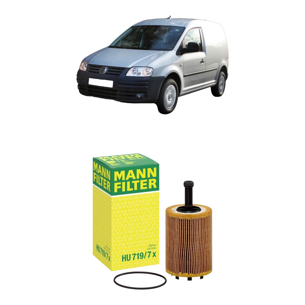 MANN-Vw Caddy Yağ Filtresi 1.9 TDI BJB 2005-2010 071115562
