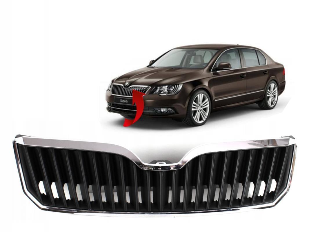 Skoda Süperb Ön Panjur Krom Çerçeve 2013-2015 3T0853668C