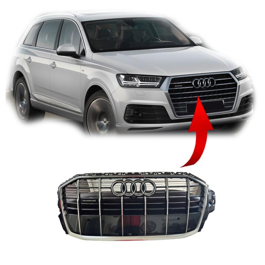 Audi Q7 S-Line Ön Panjur Kromlu 2016-2022 4M0853651AH