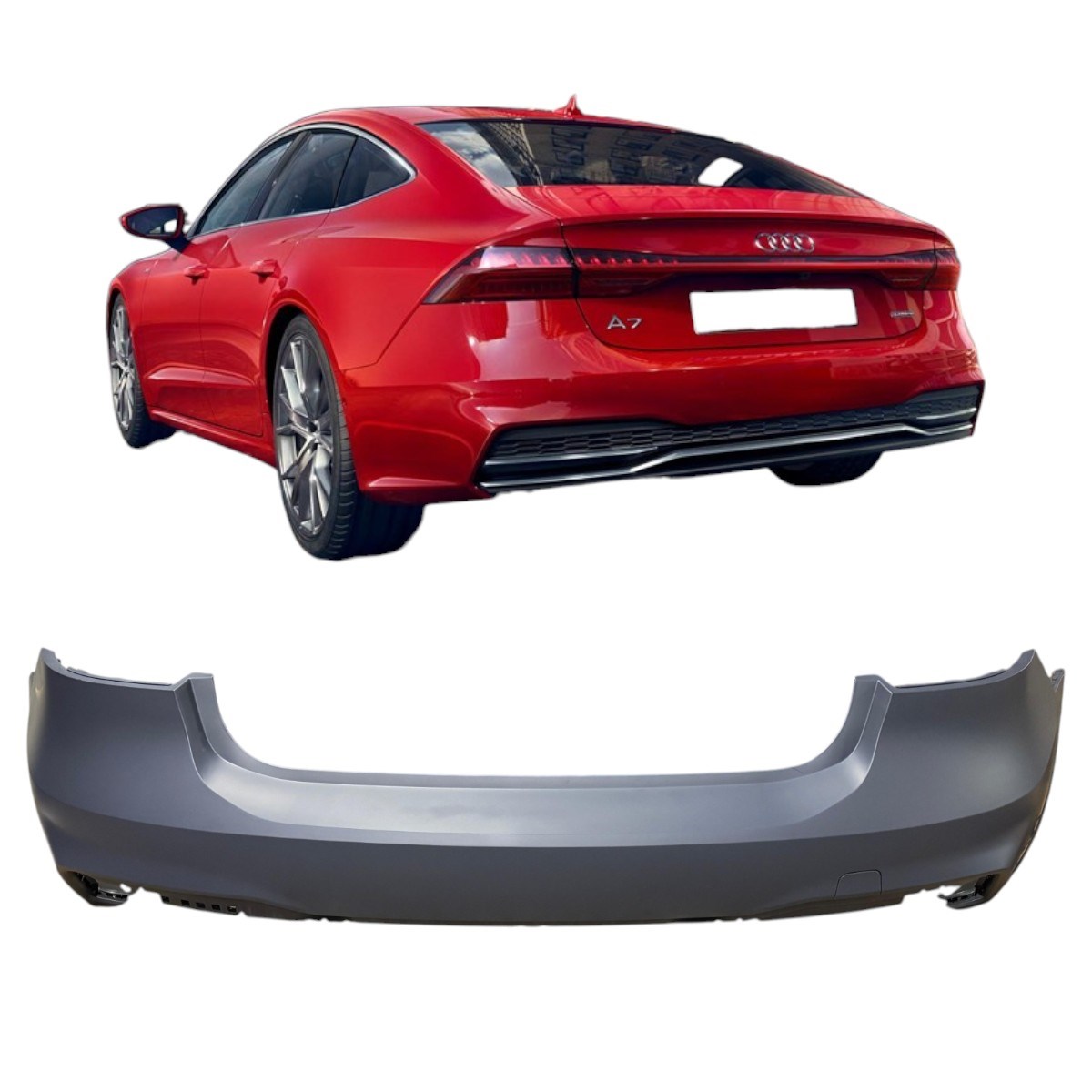 Audi A7 Arka Tampon  2019-2025 4K8807067C GRU