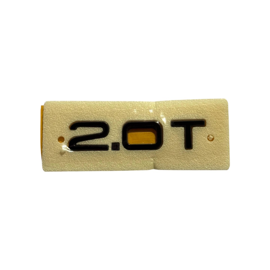 Audi 2.0T Yazı Siyah 20mm-95mm Yapıştırma