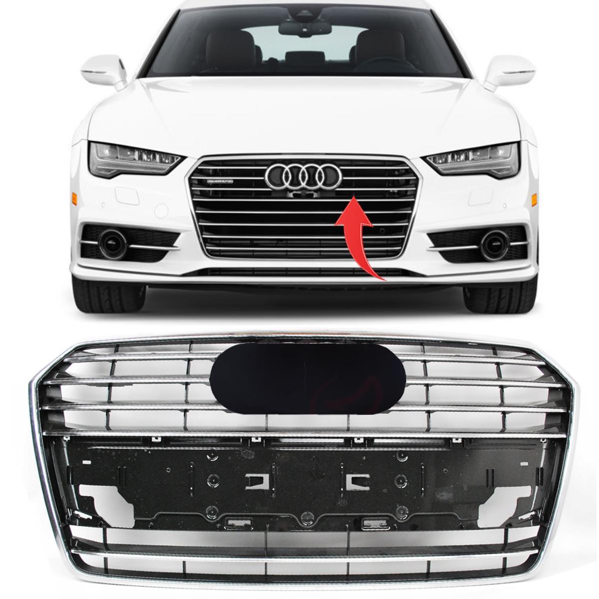 Audi A7 Ön Panjur Kromlu 2015-2018 4G8853651G