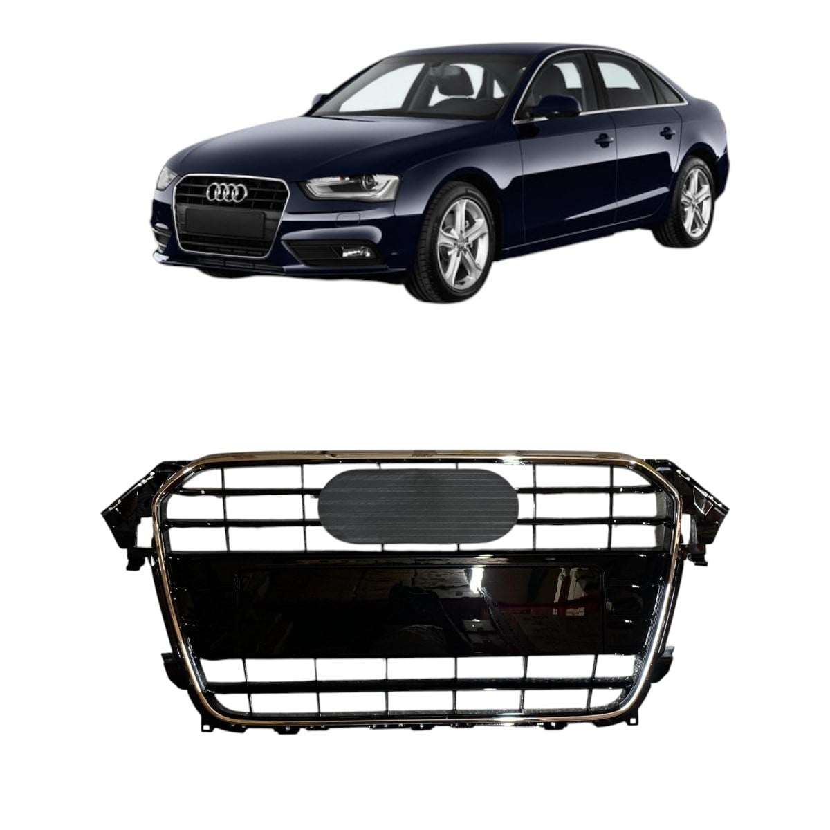 Audi A4 Ön Panjur Parlak Siyah Sensörsüz 2012-2015 8K0853651E T94.