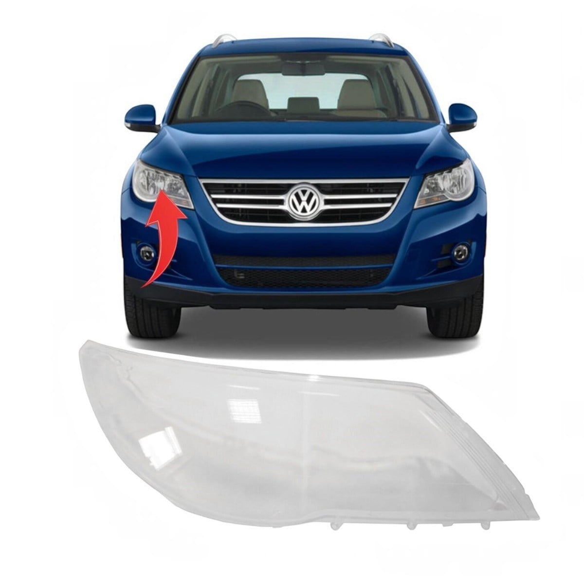 Vw Tiguan Sağ Far Camı 2009-2012 5N1941032ABX